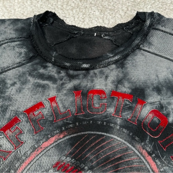 AFFLICTION Men's Long Sleeve Reversible Thermal Shirt AC GRAVEL CHIEF. XXL - Picture 8 of 15